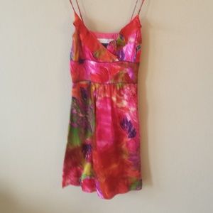 Boston Proper Printed Silk Dress